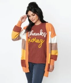 Fall Stripe Open Long Cardigan -New Dress Store fall stripe open long cardigan 313140