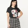 Floral Skull Unisex Graphic Tee