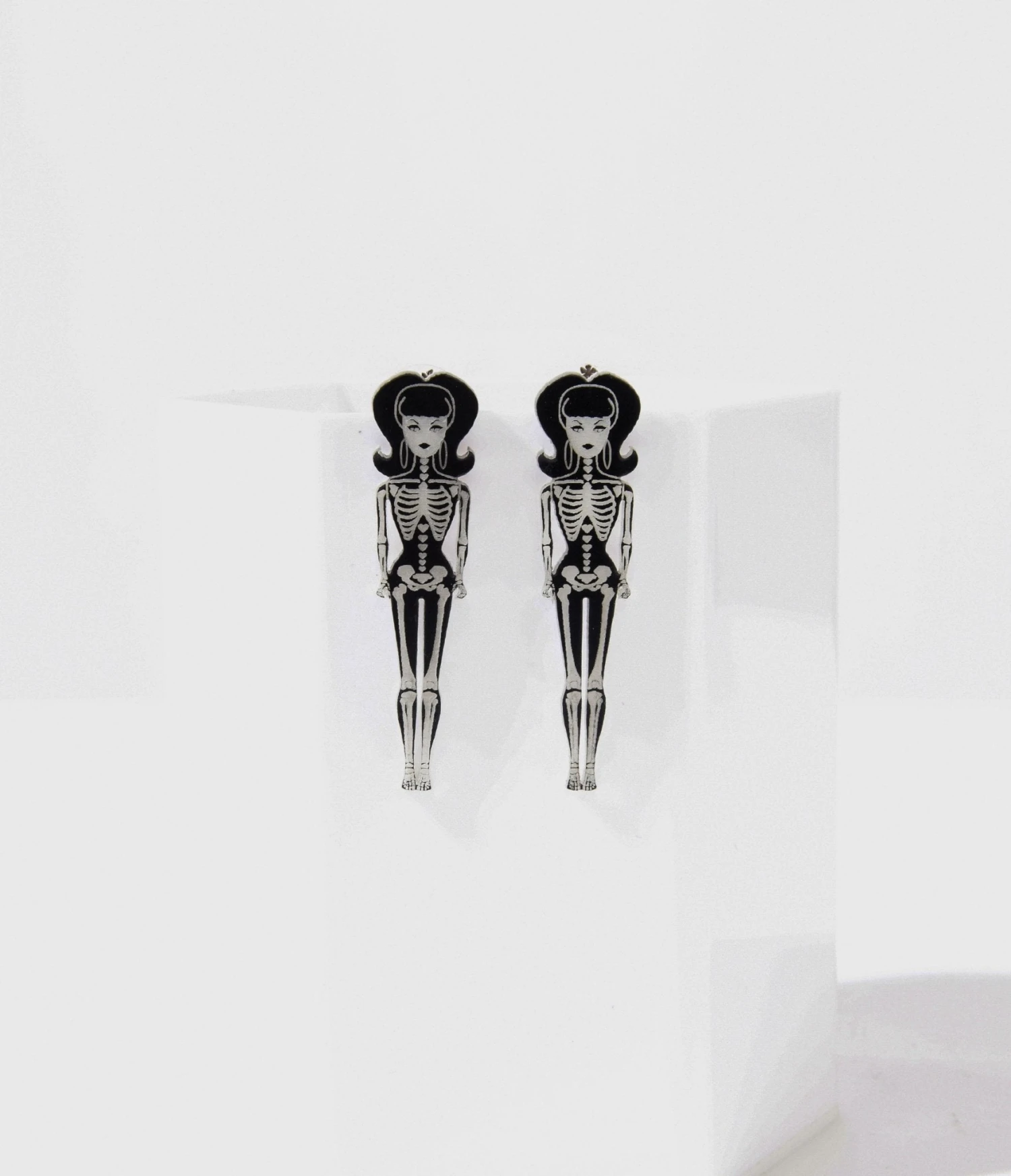 Glow In The Dark BarBoo Skeleton Doll Earrings 2 Glow In The Dark BarBoo Skeleton Doll Earrings - Image 2