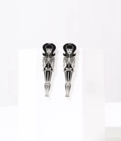 Glow In The Dark BarBoo Skeleton Doll Earrings