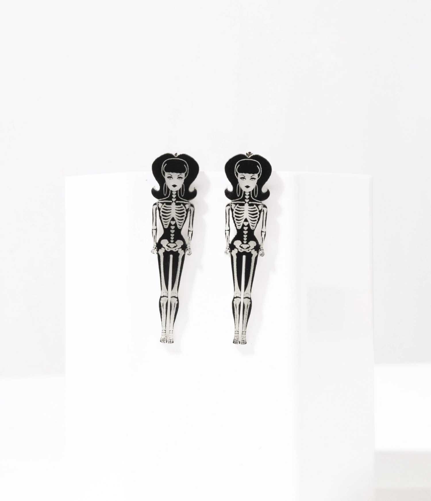 Glow In The Dark BarBoo Skeleton Doll Earrings 1 Glow In The Dark BarBoo Skeleton Doll Earrings