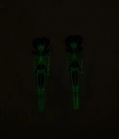 Glow In The Dark BarBoo Skeleton Doll Earrings 5 Glow In The Dark BarBoo Skeleton Doll Earrings -New Dress Store glow in the dark barboo skeleton doll earrings 872339