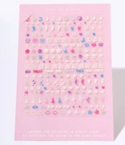 Glow In The Dark Nail Art Stickers Pack