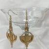 Gold Art Deco Drop Earrings