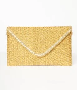 Gold Beaded Evening Envelope Clutch -New Dress Store gold beaded evening envelope clutch 193335