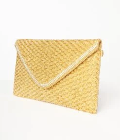 Gold Beaded Evening Envelope Clutch -New Dress Store gold beaded evening envelope clutch 529858