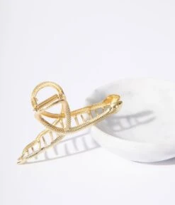 Gold Snake Hair Claw