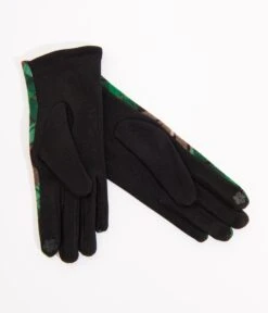 Green & Black Plaid Gloves 5 Green & Black Plaid Gloves -New Dress Store green black plaid gloves 617744