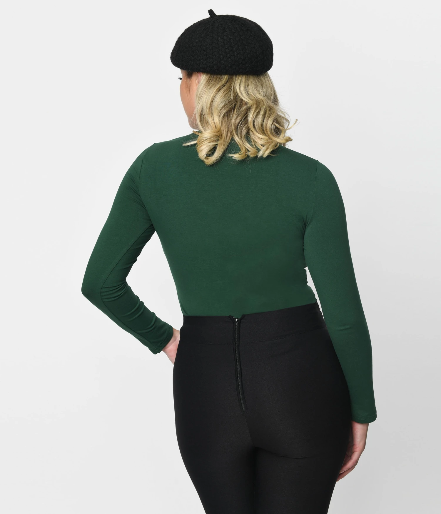 Green Tear Drop Keyhole Top 2 Green Tear Drop Keyhole Top - Image 2