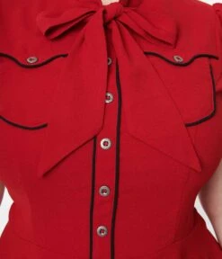 Hell Bunny Red Millie Fit & Flare Dress -New Dress Store hell bunny red millie fit flare dress 120302