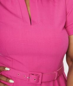 Hot Pink Bonnie Swing Dress -New Dress Store hot pink bonnie swing dress 730116