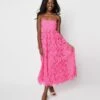 Hot Pink Floral Tiana Maxi Dress