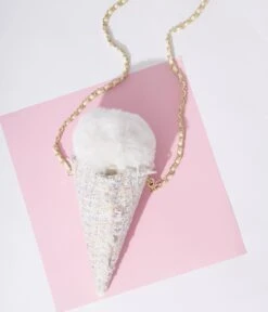 Ice Cream Pastel Tweed Handbag -New Dress Store ice cream pastel tweed handbag 234975