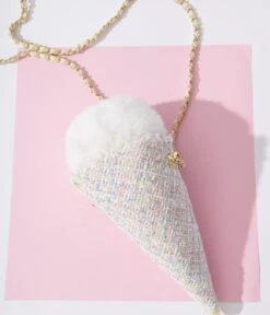 Ice Cream Pastel Tweed Handbag -New Dress Store ice cream pastel tweed handbag 336944