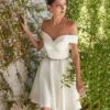 Cinderella Divine Ivory Satin Flare Bridal Dress