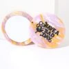 Lavender & Orange Marble Have A Bad Day Compact Pocket Mirror