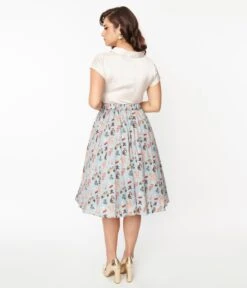 Light Blue Christmas Party Swing Skirt 5 Light Blue Christmas Party Swing Skirt -New Dress Store light blue christmas party swing skirt 541800