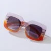 Lilac & Amber Ombre Square Sunglasses