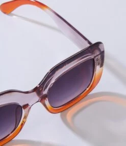 Lilac & Amber Ombre Square Sunglasses -New Dress Store lilac amber ombre square sunglasses 766267