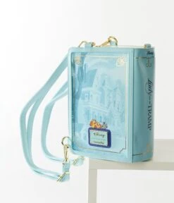 Loungefly Lady & The Tramp Book Convertible Backpack -New Dress Store loungefly lady the tramp book convertible backpack 742237