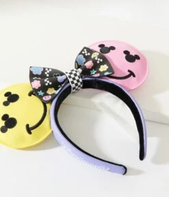 Loungefly Mickey Y2K Smiley Mouse Ears Headband -New Dress Store loungefly mickey y2k smiley mouse ears headband 717575