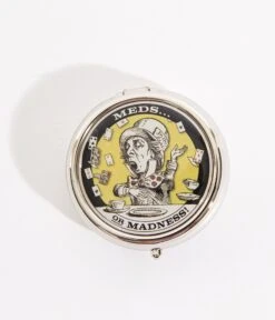 Mad Hatter Meds Or Madness Pill Box