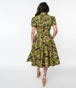 Magnolia Place Black Jungle Mona Swing Dress -New Dress Store magnolia place black jungle mona swing dress 136201