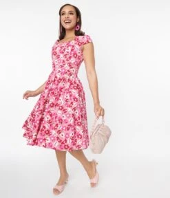 Magnolia Place Pink Floral Anna Swing Dress 10 Magnolia Place Pink Floral Anna Swing Dress -New Dress Store magnolia place pink floral anna swing dress 997347
