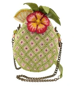 Mary Frances Pineapple Island Crossbody Bag