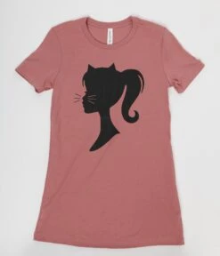 Mauve Pretty Kitty Unisex Graphic Tee -New Dress Store mauve pretty kitty unisex graphic tee 669961