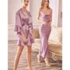 Cinderella Divine Mauve Satin Slip Homecoming Midi Dress