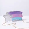Metallic Rainbow & Silver Shooting Star Bag