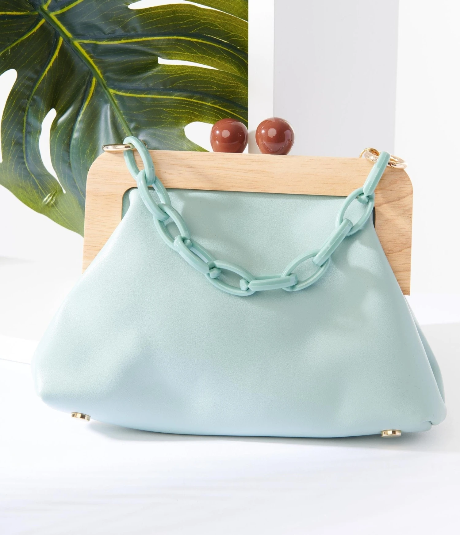 Mint Leatherette Handbag 1 Mint Leatherette Handbag