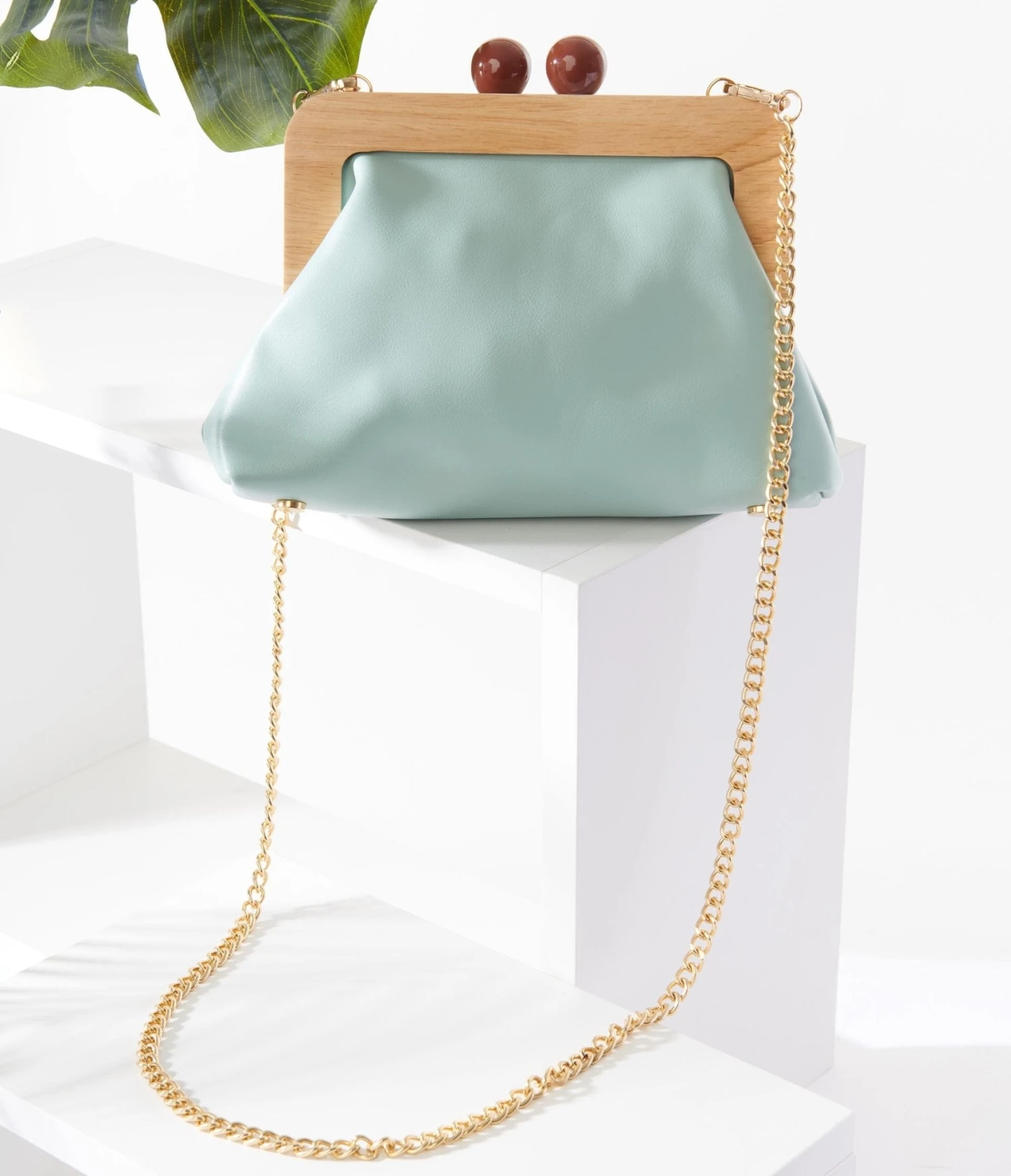 Mint Leatherette Handbag 2 Mint Leatherette Handbag - Image 2