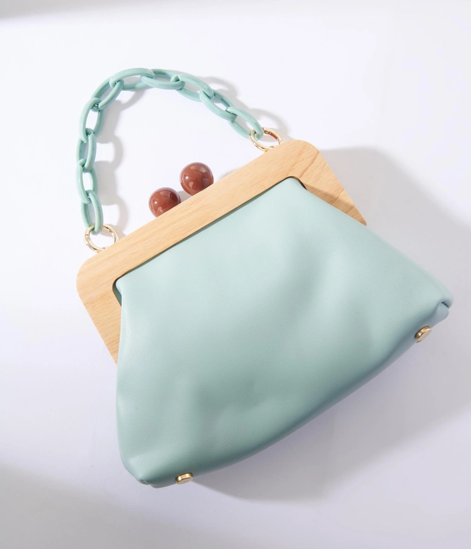 Mint Leatherette Handbag 4 Mint Leatherette Handbag - Image 4