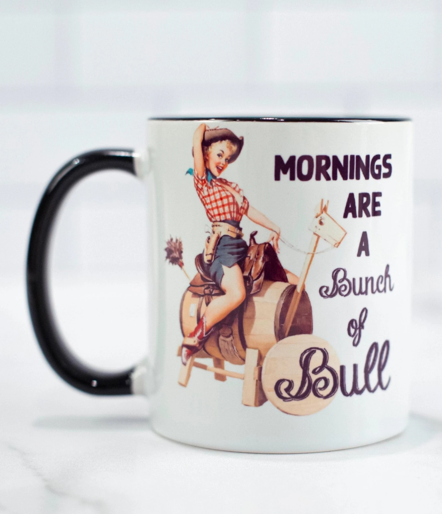 Mornings Are Bull Ceramic Mug 2 Mornings Are Bull Ceramic Mug - Image 2