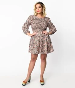 Multicolor Ditsy Floral Babydoll Dress 5 Multicolor Ditsy Floral Babydoll Dress -New Dress Store multicolor ditsy floral babydoll dress 563764