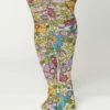 Multicolor Flower Power Tights