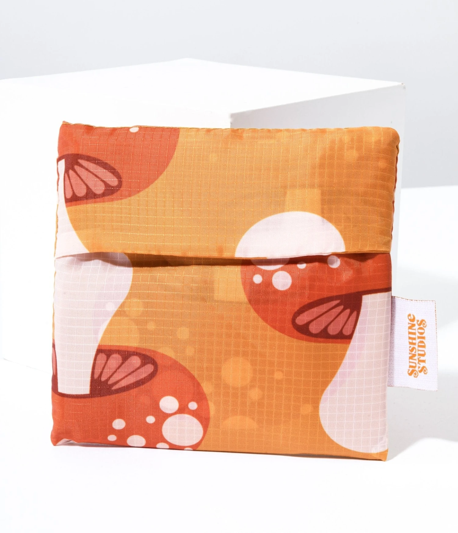 Mustard Yellow Mushroom Reusable Bag 3 Mustard Yellow Mushroom Reusable Bag - Image 3