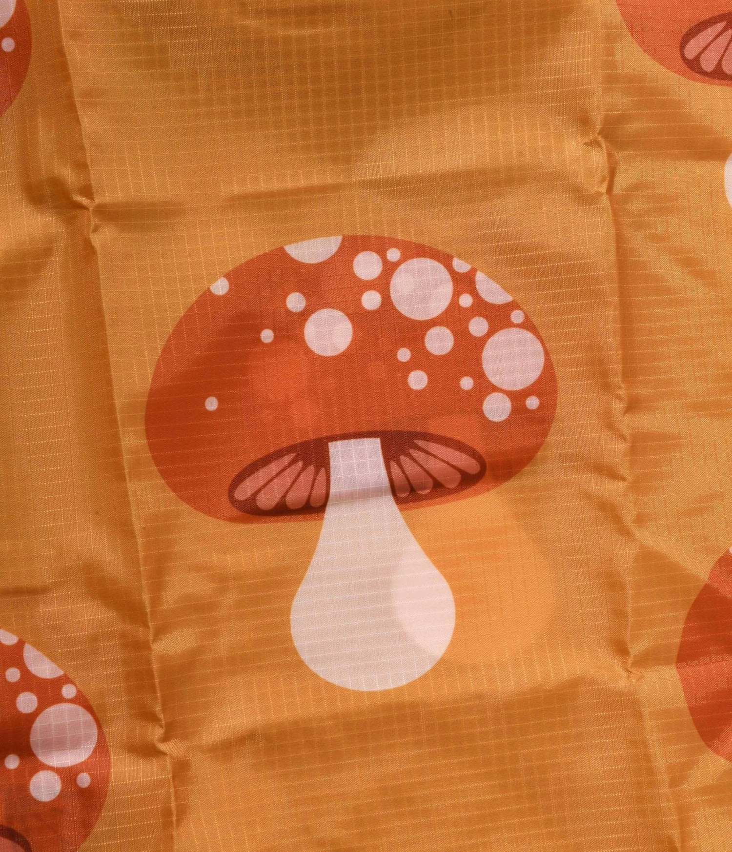 Mustard Yellow Mushroom Reusable Bag 2 Mustard Yellow Mushroom Reusable Bag - Image 2