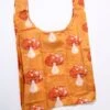 Mustard Yellow Mushroom Reusable Bag