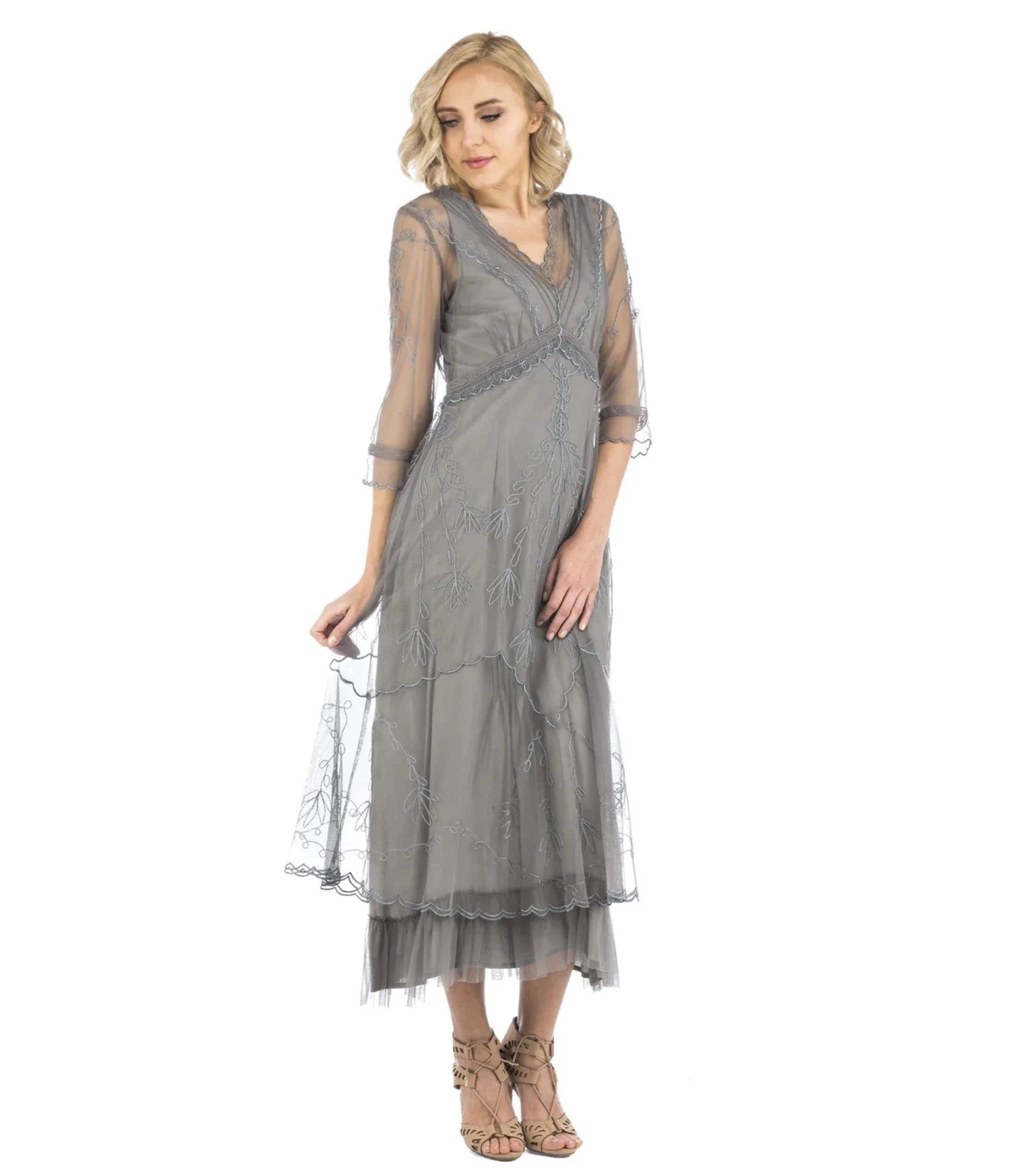 Nataya 1920s Style Smoke Flapper Dress 2 Nataya 1920s Style Smoke Flapper Dress - Image 2