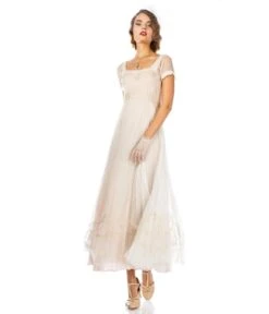 Nataya Ivory Vintage Style Regency Wedding Dress -New Dress Store nataya ivory vintage style regency wedding dress 106274