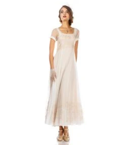 Nataya Ivory Vintage Style Regency Wedding Dress -New Dress Store nataya ivory vintage style regency wedding dress 367456