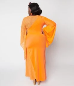 Neon Orange Lace Maxi Dress -New Dress Store neon orange lace maxi dress 749420