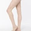 Nude Mod Floral Gingham Tights