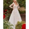 Cinderella Divine Off White Floral Lace Wedding Ball Gown
