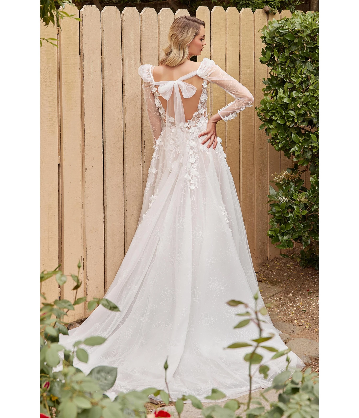 Cinderella Divine Off White Floral Lace Wedding Ball Gown 2 Cinderella Divine Off White Floral Lace Wedding Ball Gown - Image 2