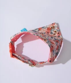 Peach Floral Over The Collar Cat Bandana -New Dress Store peach floral over the collar cat bandana 392373
