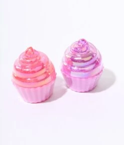 Pink & Purple Cupcake Lip Balm Set